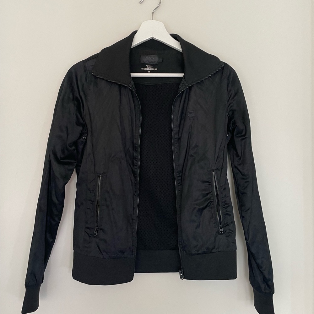 G-Star RAW Women's Slim Black Bomber Jacket